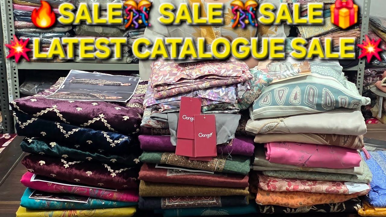 🎊SALE 🎉SALE🎉SALE🎊STOCK CLEARANCE MAHA SALE 🎊 NETRA VELVET💥GANGA BRAND SUITS🎉
