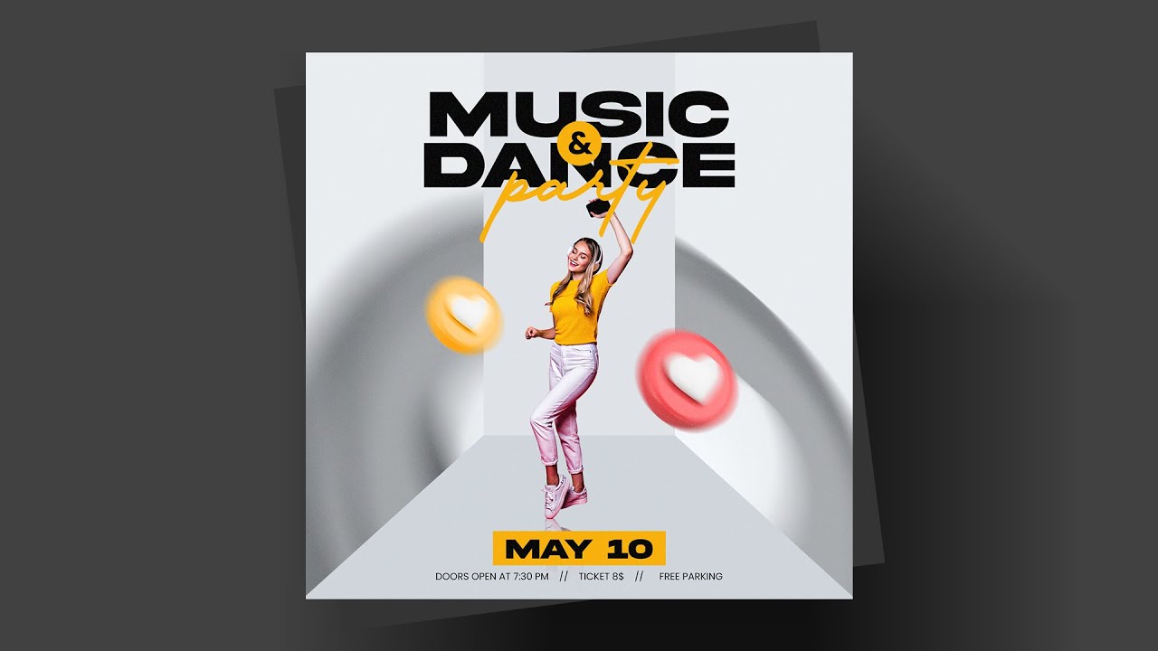 How I Made This Cool Dance Poster in Photoshop!