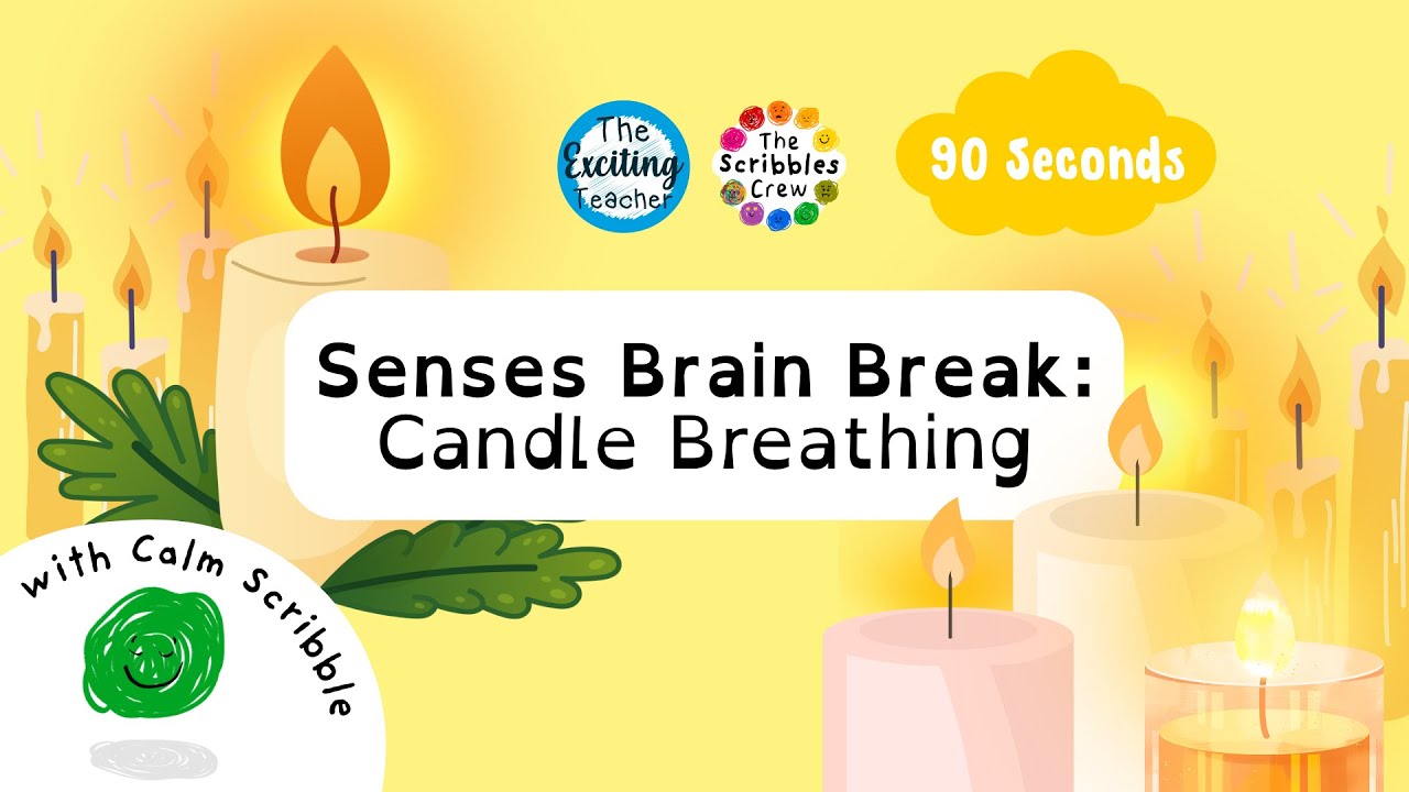 Candle Breathing | Calm Scribbles Crew Mindfulness for Kids | Emotional Regulation with Senses