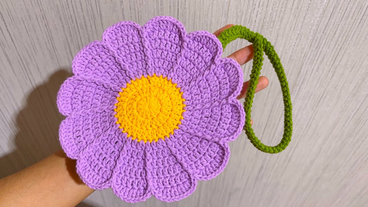 Bolso margarita a crochet || Paso a paso tutorial