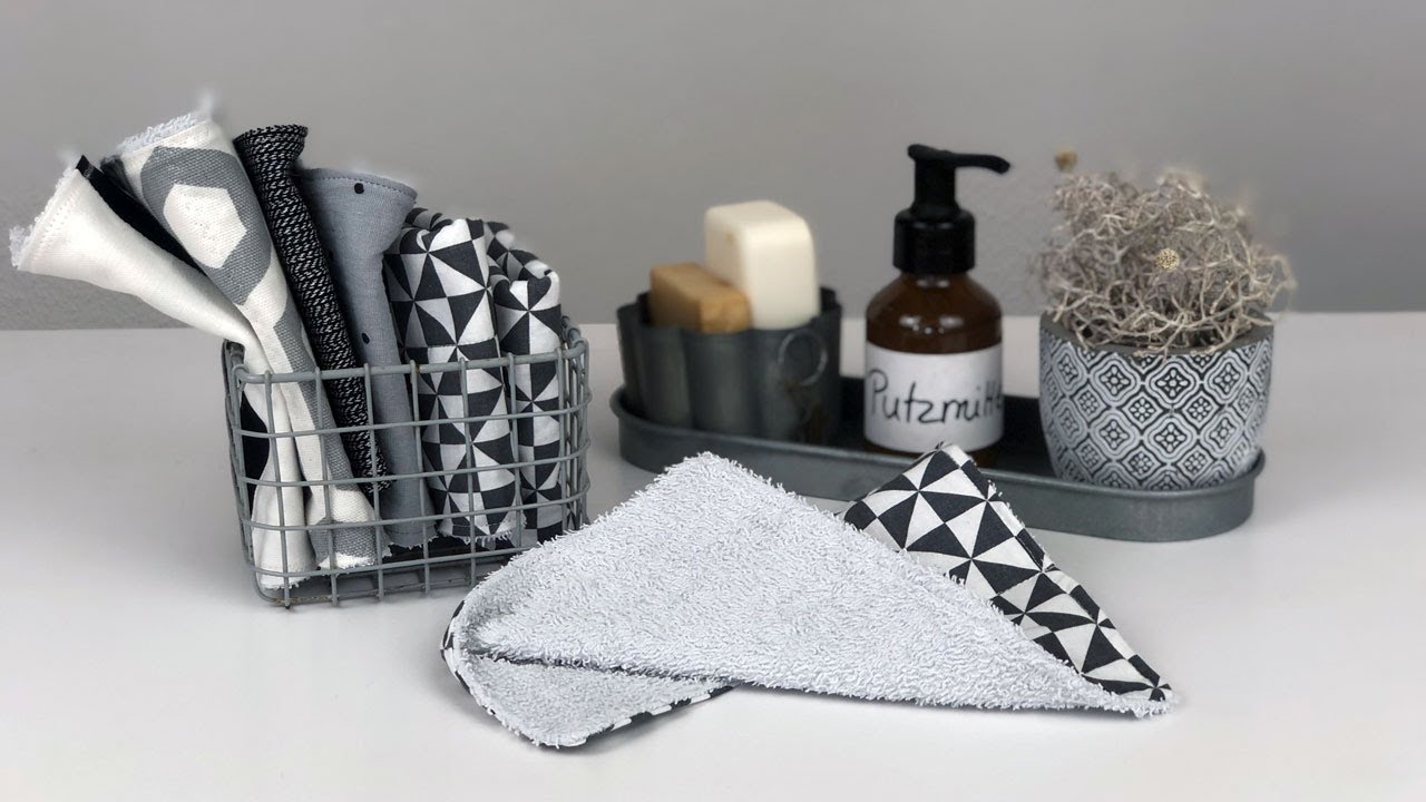 DIY Putzlappen und Putzschwämme Upcycling selber Nähen