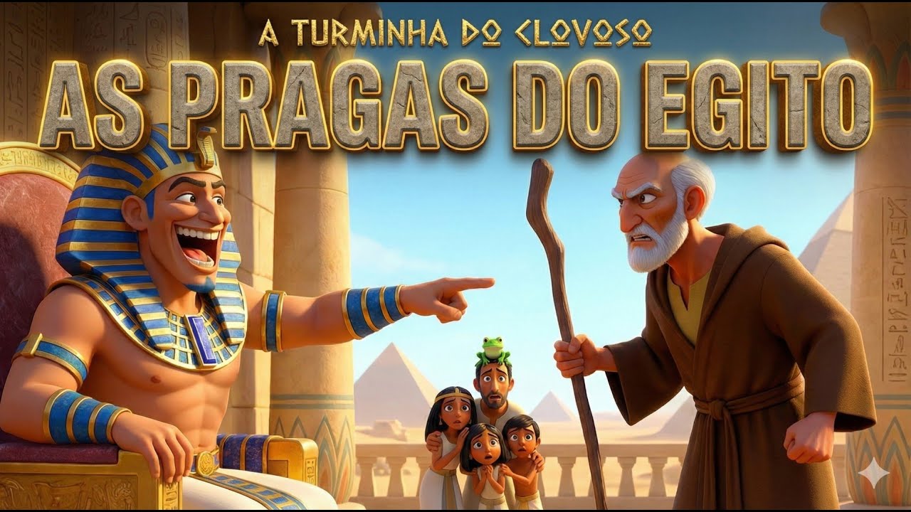 O retorno de moises e as pragas do Egito - A Turminha do Clovoso