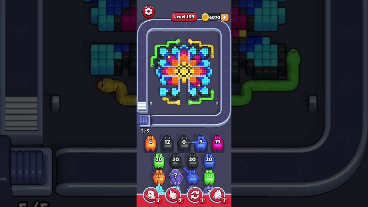 Need a strategy for those sneaky snakes and tricky flowers? 🐍 #level139 #FlowerPower #SnakeCharmer 😄