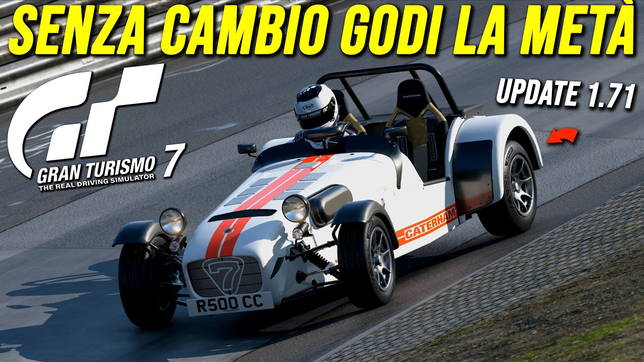 LA 1.71 DI GRAN TURISMO 7! Proviamo la Caterham col Cambio Manuale