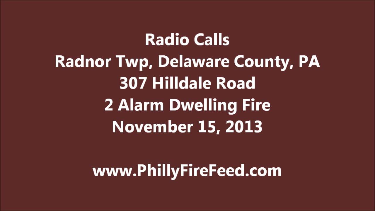 2 Alarm Dwelling, Radnor Twp, Delaware County, PA, 11-15-13