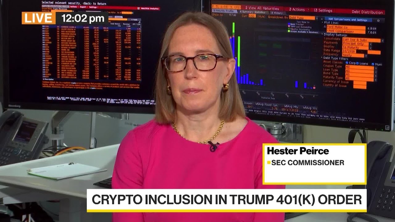 SEC's Pierce on Tokenization, Bitcoin in 401(k) Accounts