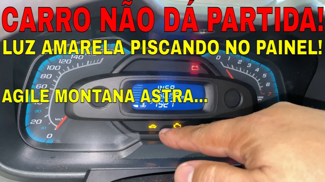 CARRO NÃO DÁ PARTIDA LUZ AMARELA PISCANDO NO PAINEL AGILE MONTANA CORSA MAX ASTRA/BO NO IMOBILIZADOR