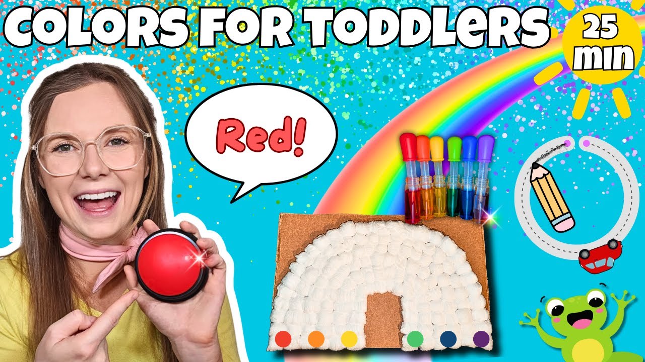 Learning Colors for Toddlers - Mixing Colors - Kids Songs - Learn to Talk, Write, & Count Numbers