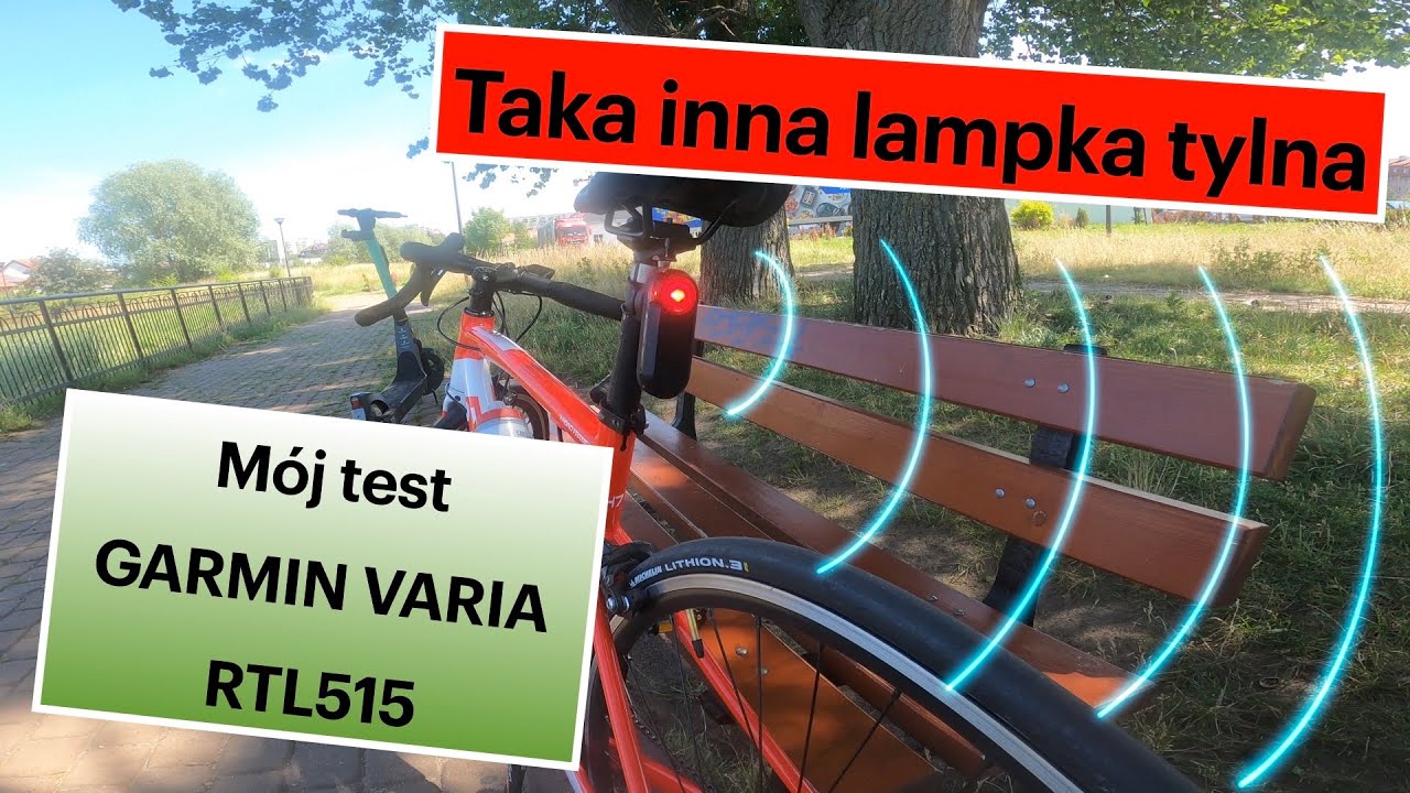 Lampka ze skanerem - GARMIN VARIA RTL 515 na drodze