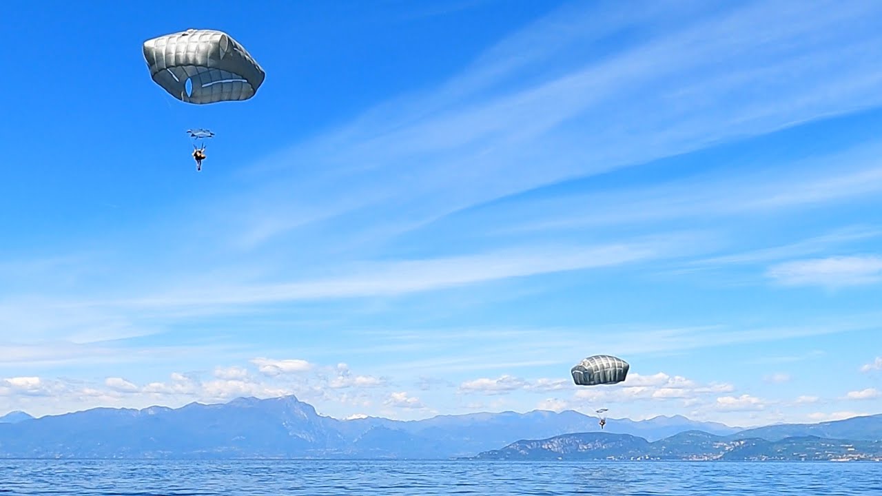 U.S. Army Water Jump into Lake Garda, Italy