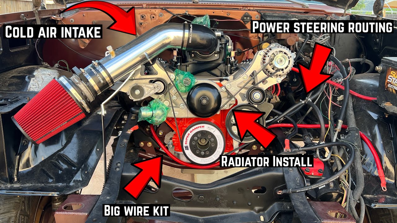 Finishing Touches On The Squarebody LS Motor Swap!
