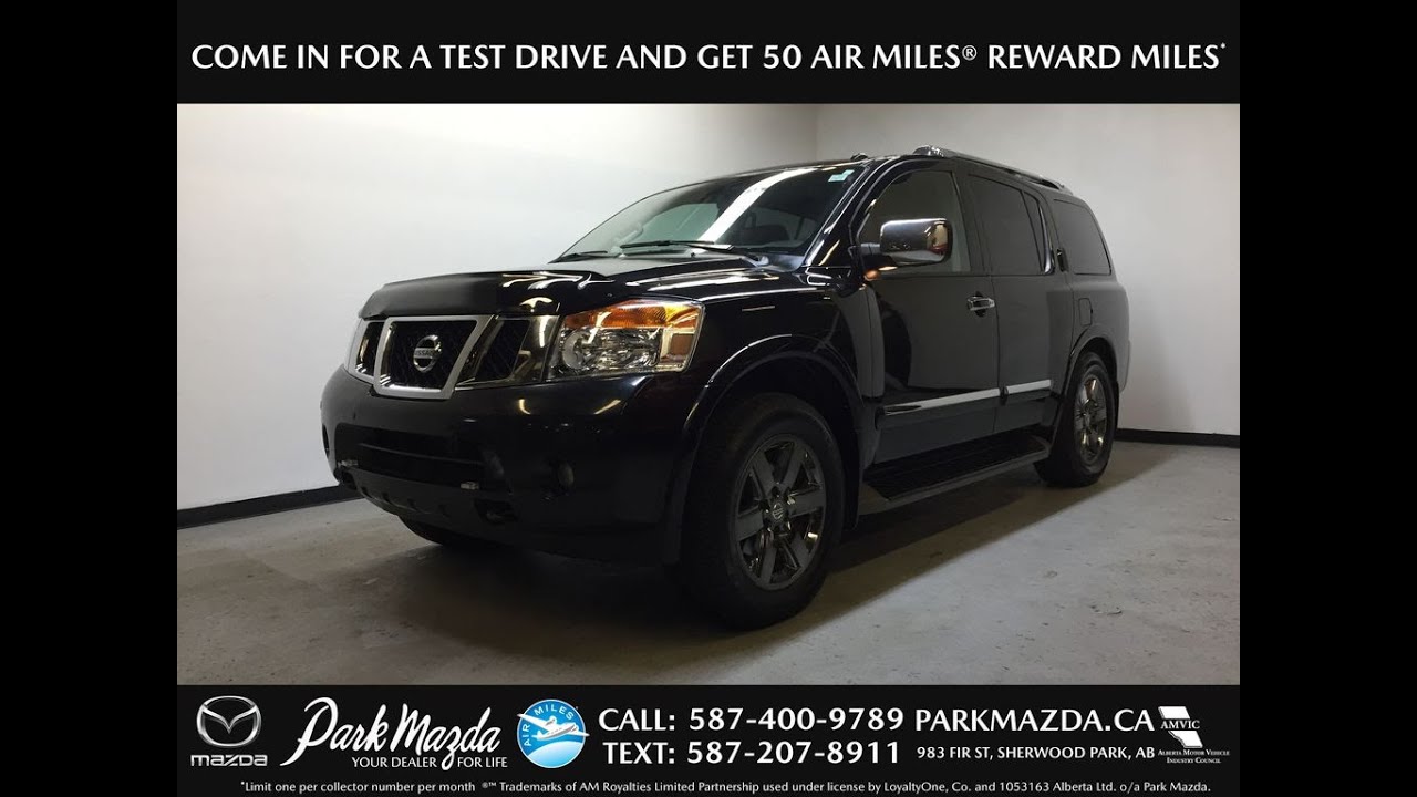BLACK 2014 Nissan Armada  Review Sherwood Park Alberta - Park Mazda