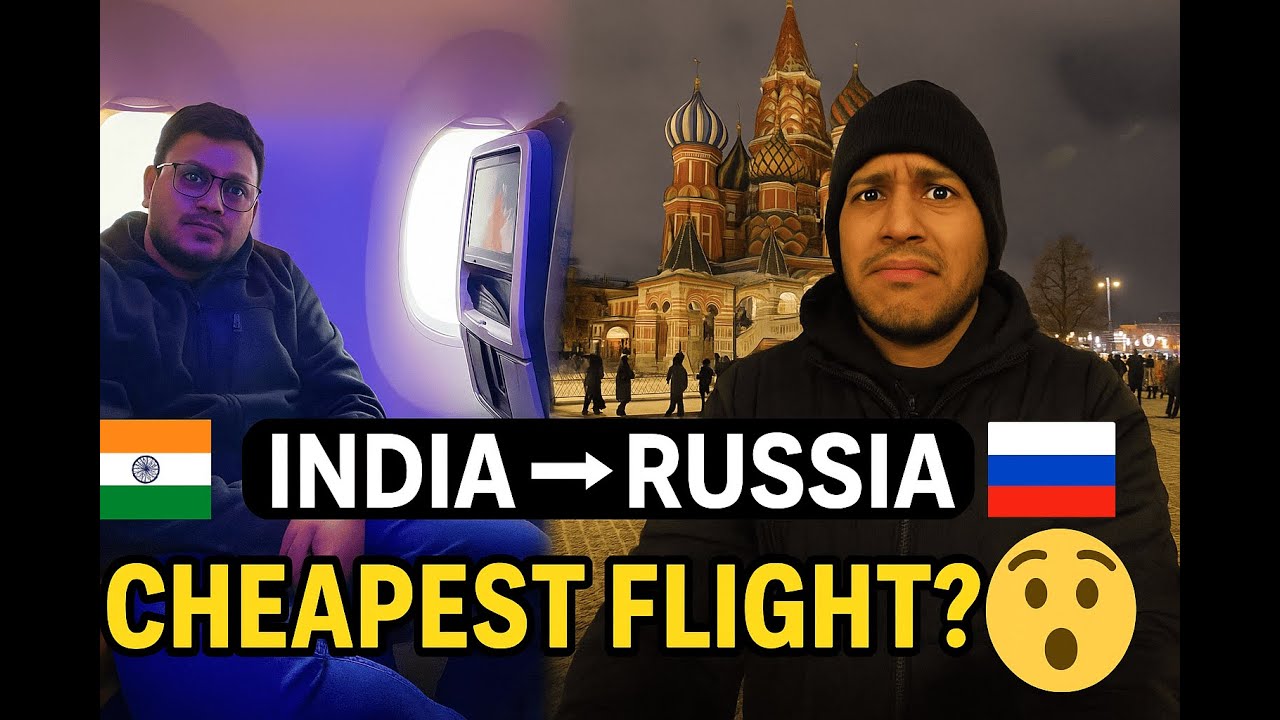 India to Russia in 2025 | Delhi to Moscow | Cheapest Flights | Russian Immigration | Russia Ep-01