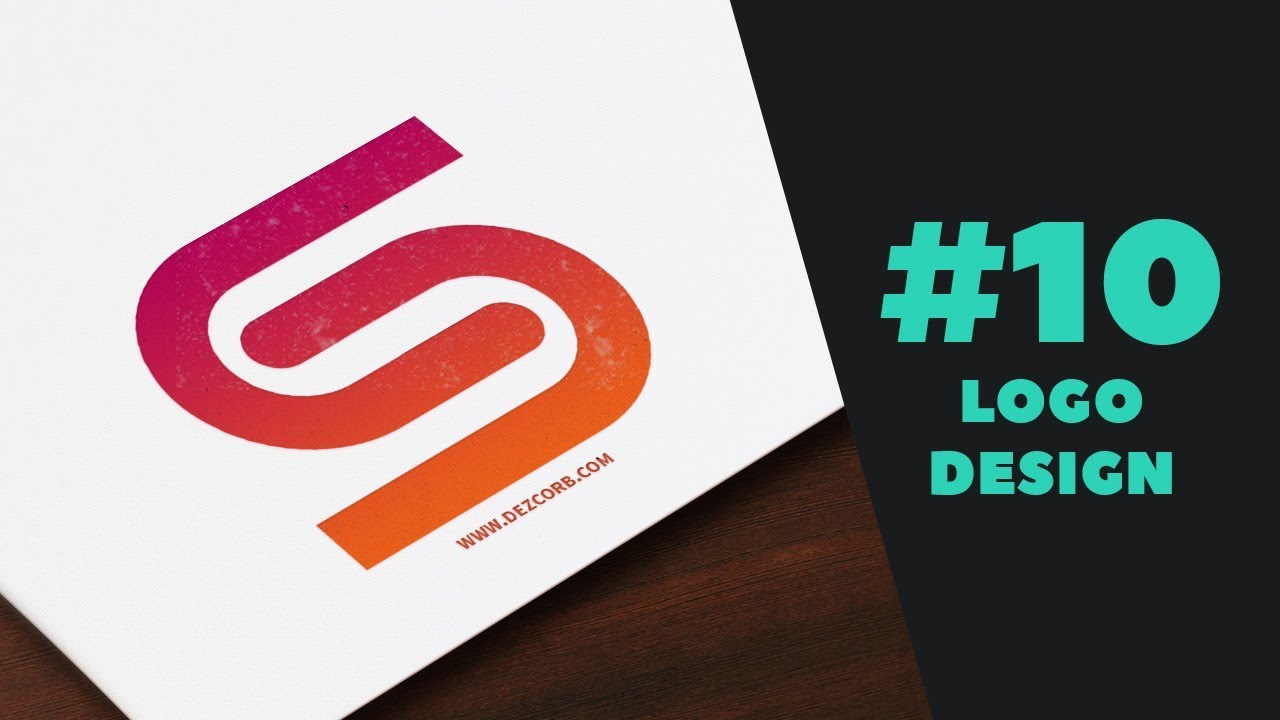#10  how to design a logo in photoshop cs6 for beginners | S Letter Logo