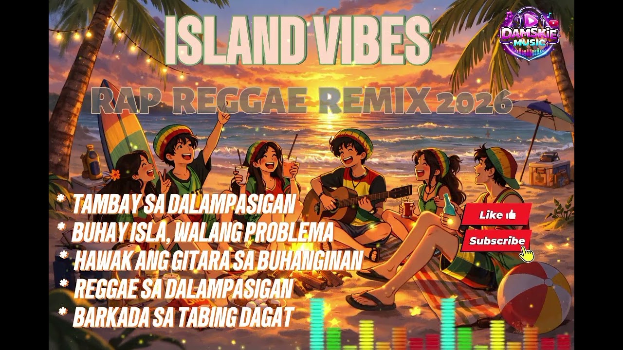 ISLAND VIBES 🏝️🌊 || RAP REGGAE REMIX 2026 || DAMSkie music || please subscribe 👍🏻🎶🎶♥️🥰