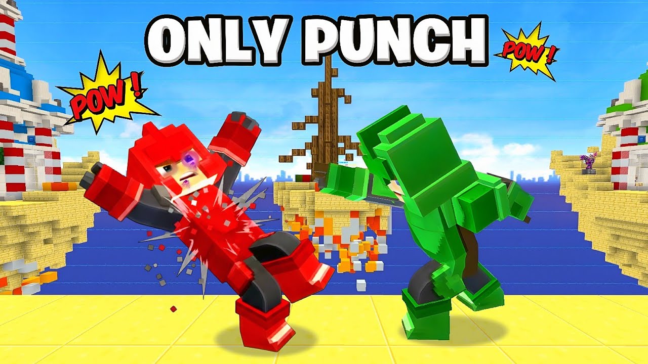 Can I Win Bedwars Using Punch Only? | Blockman Go Bedwars