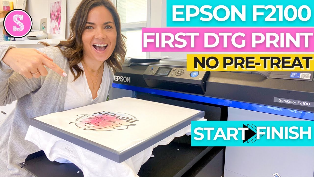 Печать DTG на Epson F2100: первая футболка DTG для начинающих (предварительная обработка не требу...