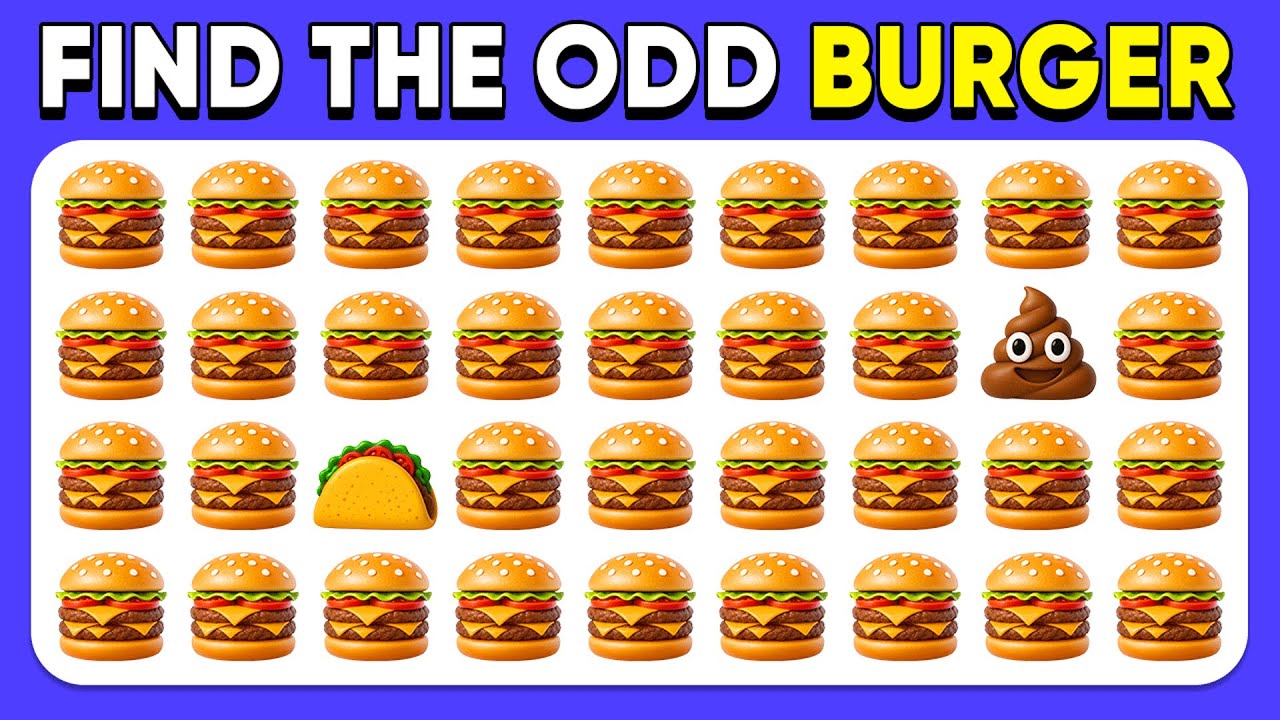 Find the ODD One Out - Fast Food Edition 🍕🍔🌭 Emoji Quiz | Easy, Medium, Hard