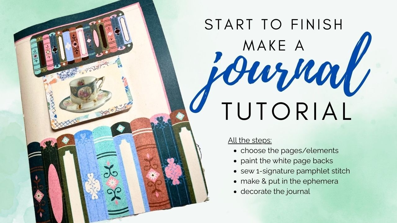 Decorated Completed Journal - Start to Finish Step-by-step Tutorial - you can do this too!