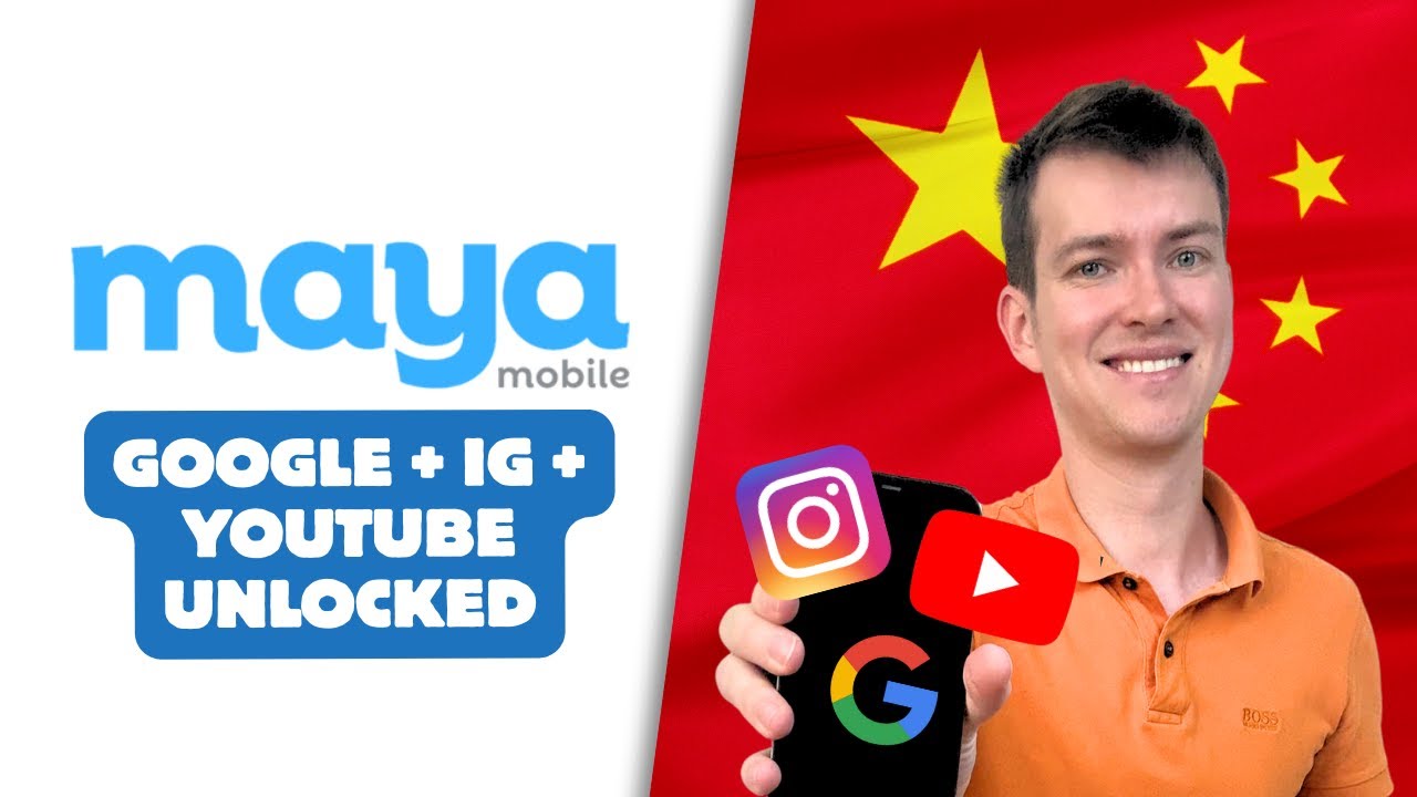MAYA MOBILE China с VPN: работают ли Google, IG и YouTube?