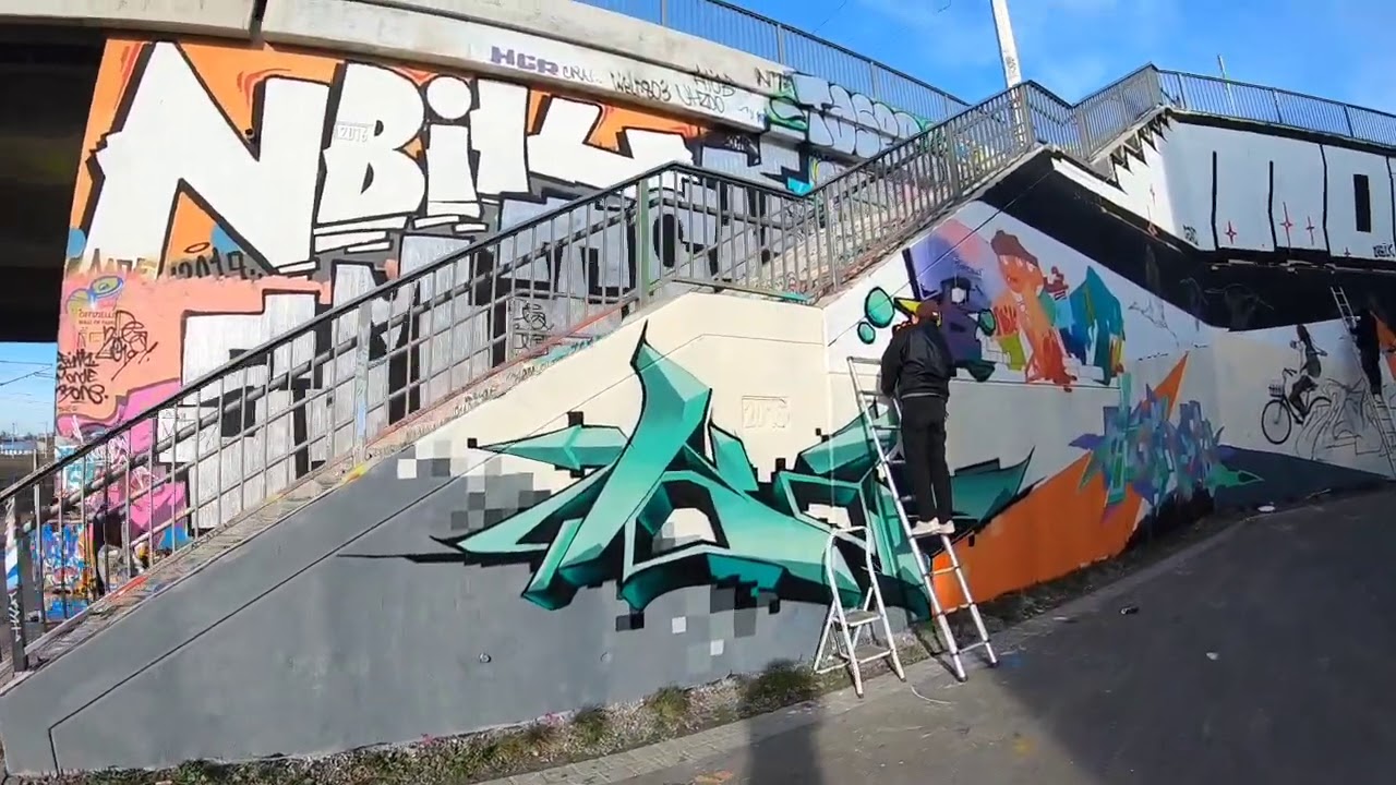 Graffiti in Leipzig | hall day with the crew