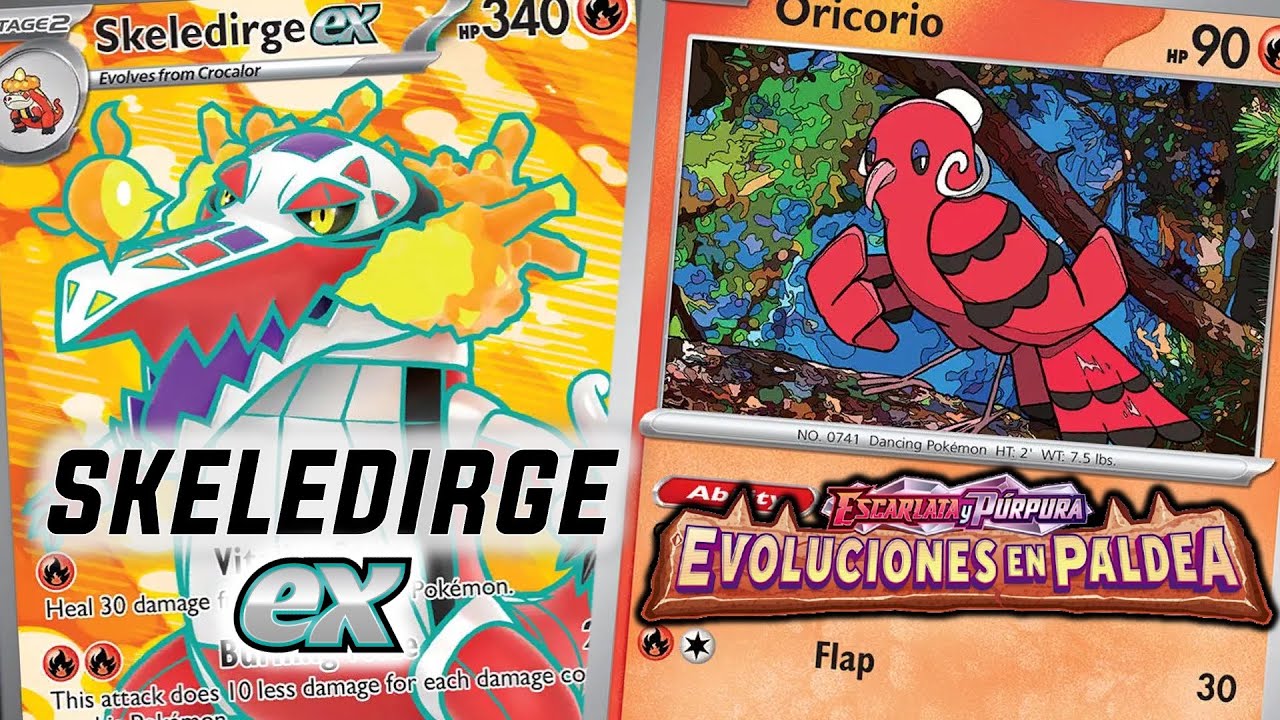 Skeledirge ex es el inicial de Paldea MÁS ROTO DE TODOS! - Cartas Pokémon Evoluciones en Paldea 2023