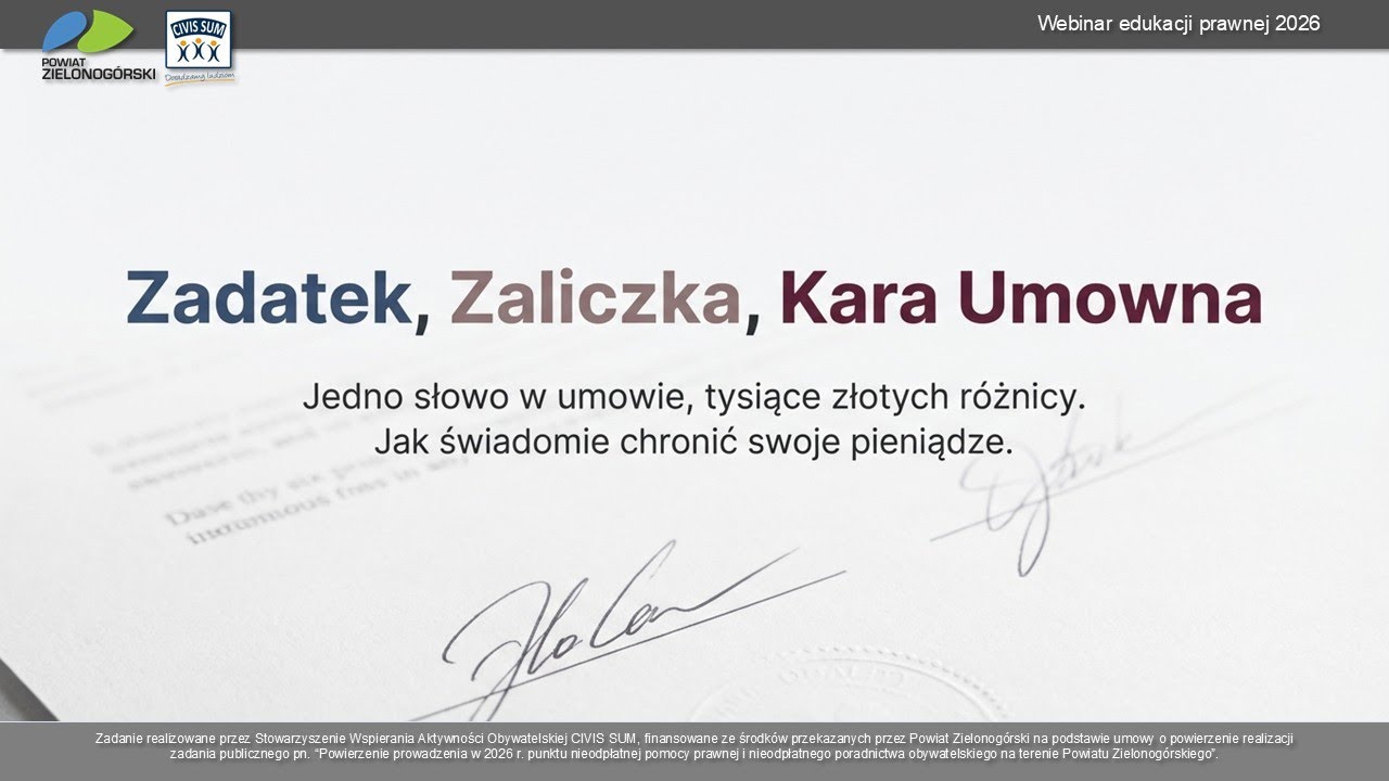 Zadatek, zaliczka i kara umowna – kluczowe różnice i skutki prawne, które musisz znać