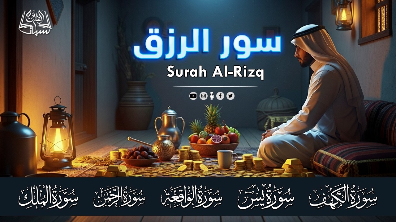سورة الكهف + يس + الرحمن +الواقعة + الملك|لزيادة الرزق و البركة|محمد هشام تلاوة تريح القلب