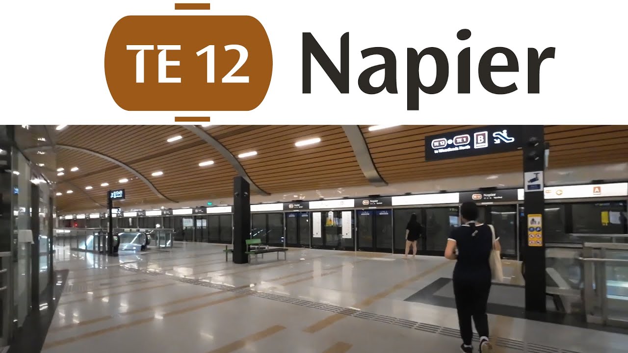 TE12 Napier MRT Station: Exit 1 to Platforms | Thomson-East Coast Line
