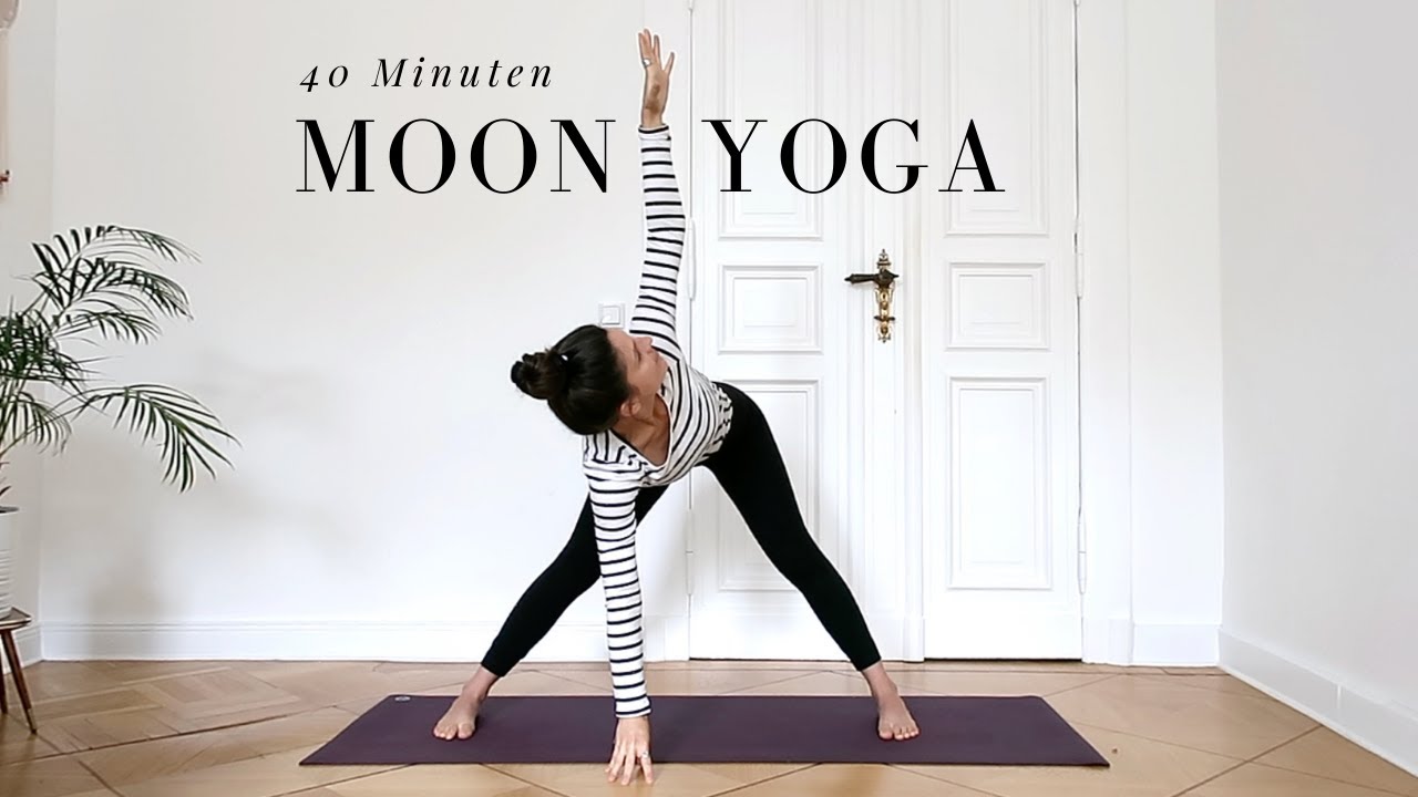 Yoga Abendroutine für Anfänger // 40 Minuten Moon Yogaflow // langsam und beruhigend