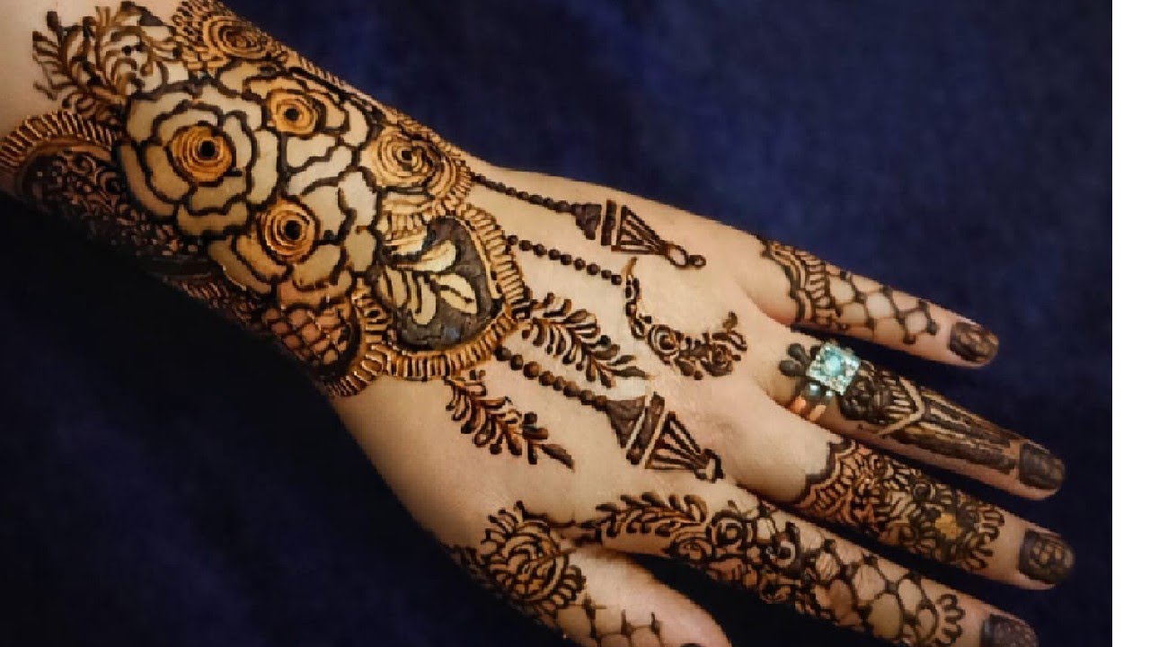 Ramzan special desine# mehndi challenge Day 1 full tutorial#henna by saba 🌌💞💖