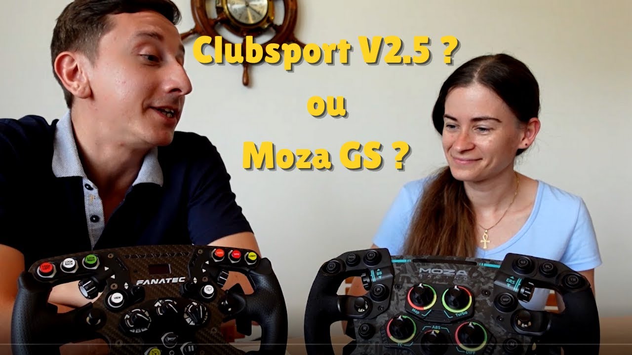 Moza GS et Fanatec Formula V2.5