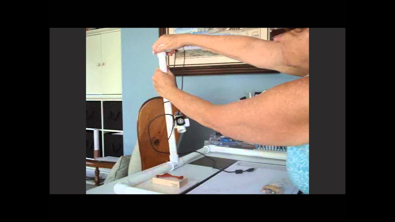 Overhead Camera Mount PVC for Stamping Instructions