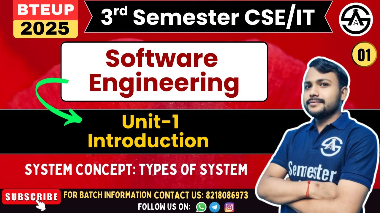 L-01 | Software Engineering | Unit-1 | Introduction
