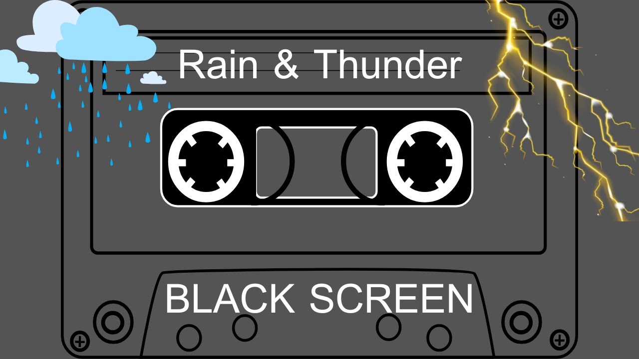 Rain & Thunder | Black Screen | 3 Hours 49 Minutes
