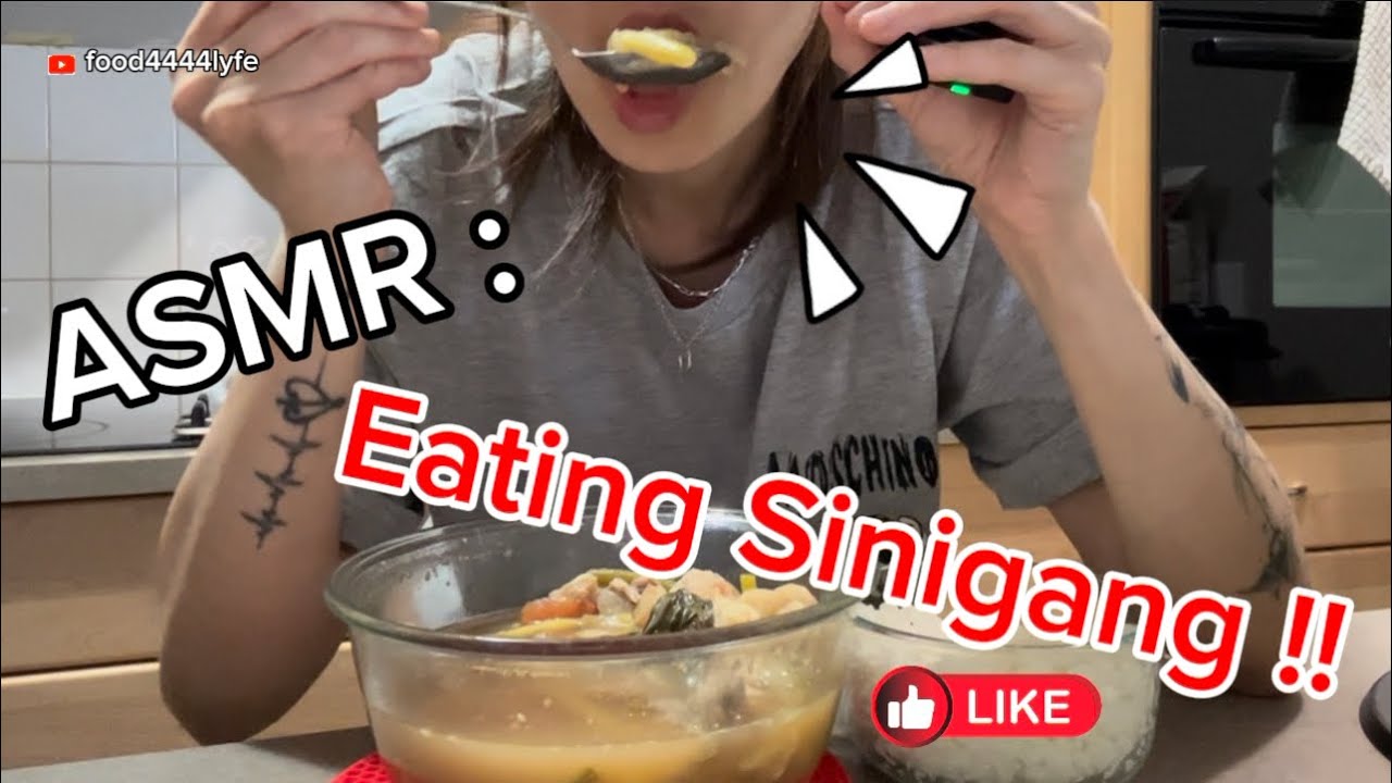 🇨🇦 Eating Pork Sinigang 😜 | ASMR | Mukbang