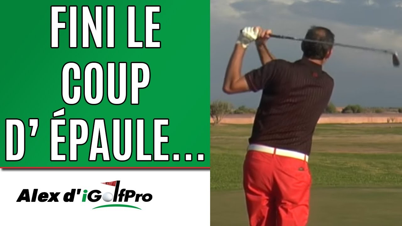 Améliorer son plan de swing et son chemin de club au drive en supprimant le coup d'épaule