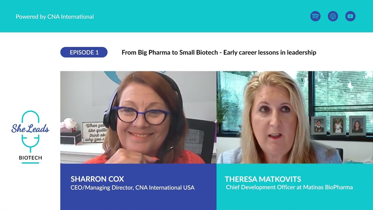 She Leads Biotech S1 E1 Theresa Matkovits CDO Matinas Biopharma