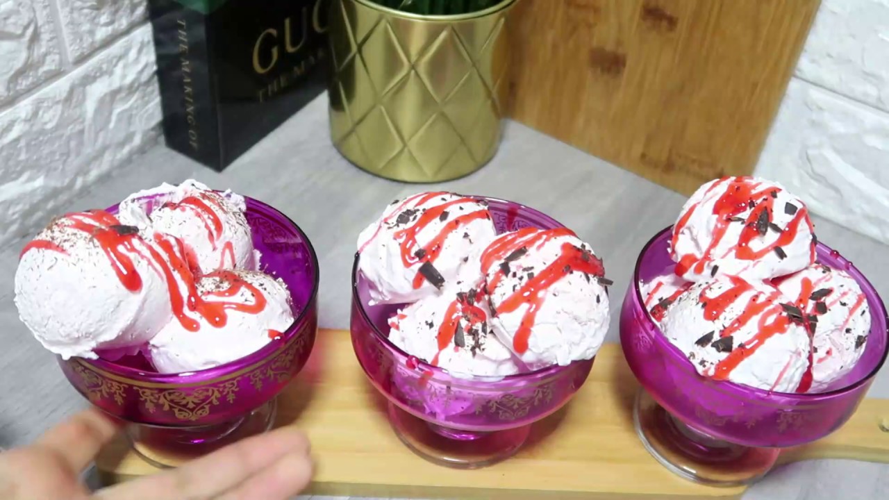 وصفة سهلة و سريعة لمثلجات بمكونين فقط 🍧
