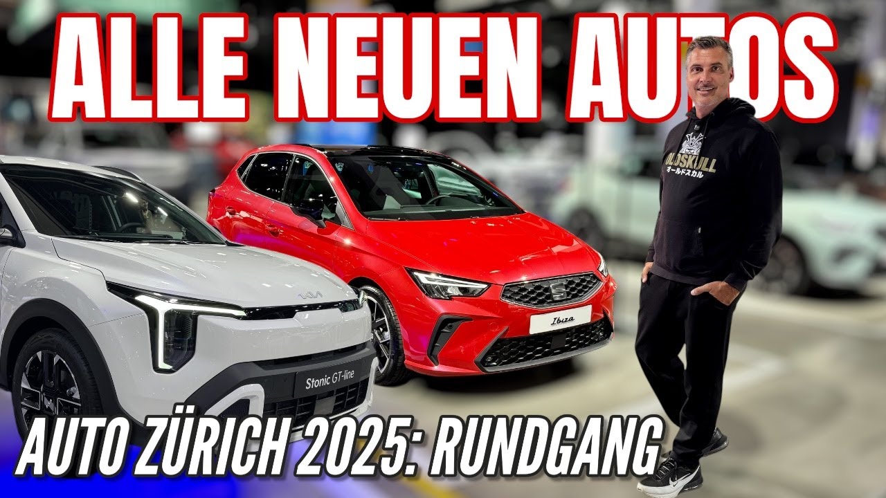 Auto Z&uuml;rich 2025: Kia Stonic Facelift, Seat Ibiza, Toyota RAV4 und mehr neue Autos | Messerundgang