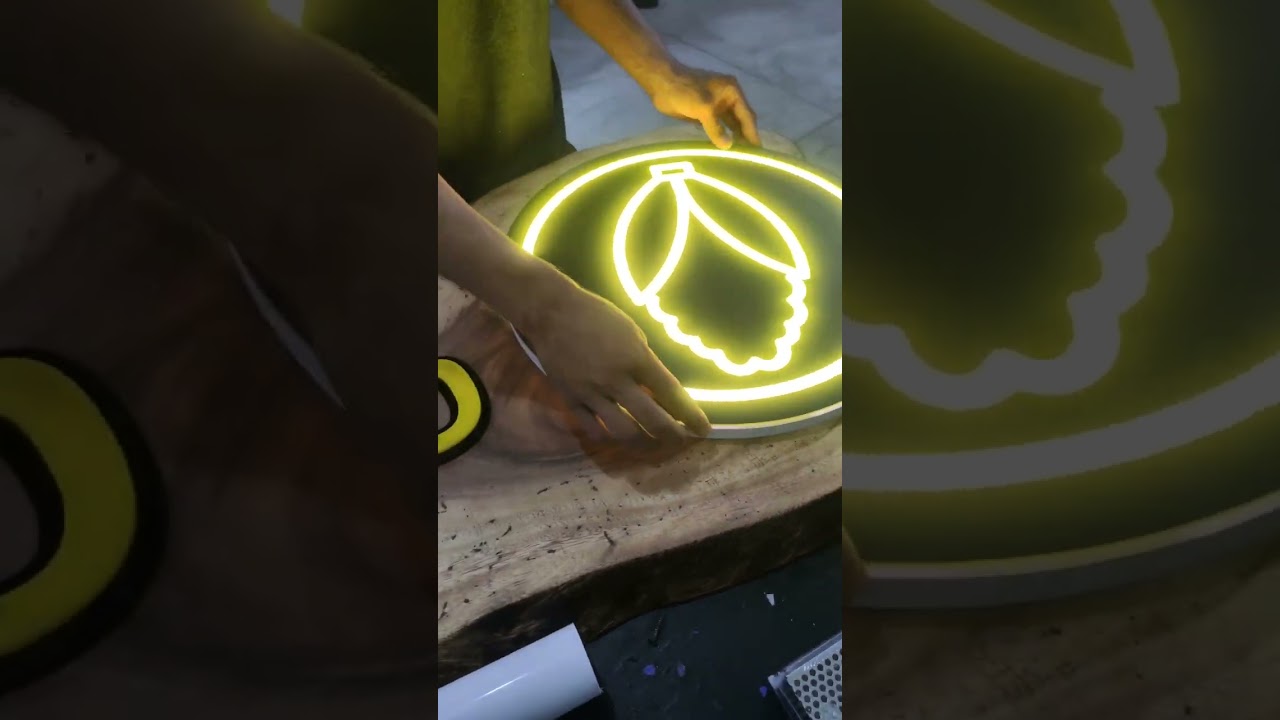 😅😁Elabor&eacute; un letrero en madera y logos retroiluminados con letras en acr&iacute;lico para fachada.⬇️