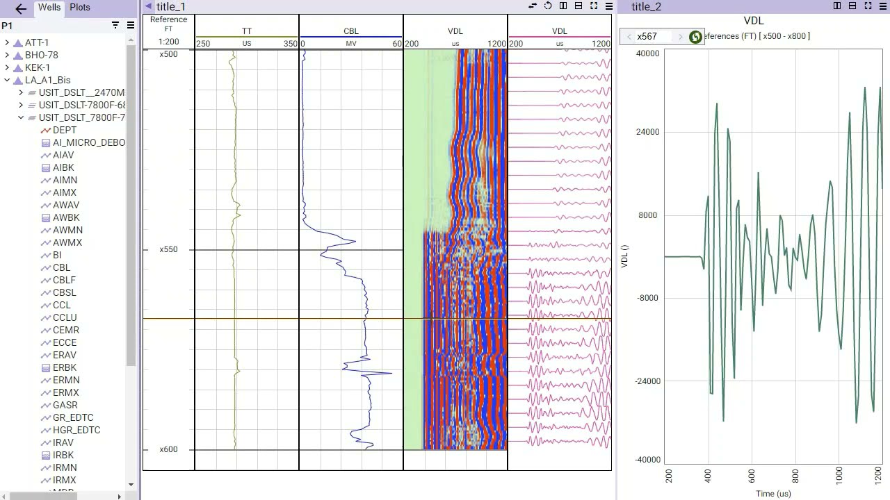 WEPLOT &ndash; Acoustic logging