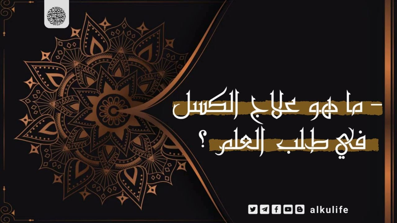 ما هو علاج الكسل في طلب العلم ؟