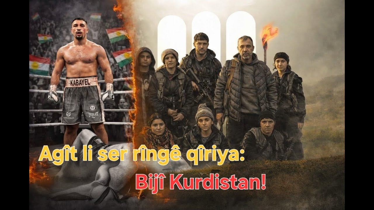 Agîd li ser Rîngê Qîriya: Bijî Kurdistan!/ Spora Kurdistanê Yekrêziya Kurdan Diqîr e!