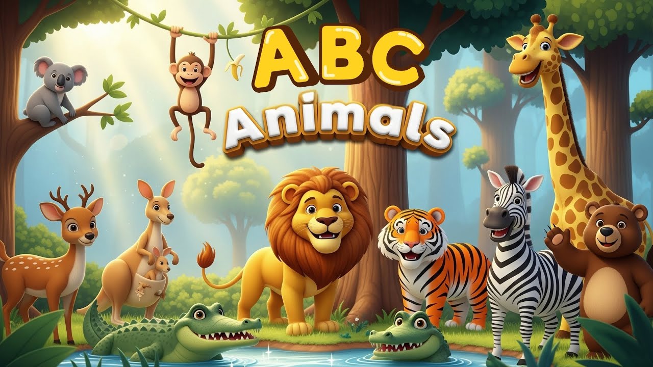 Learn Animal Names for Kids | ABC Alphabet and Animals | Fun Learning for Toddlers