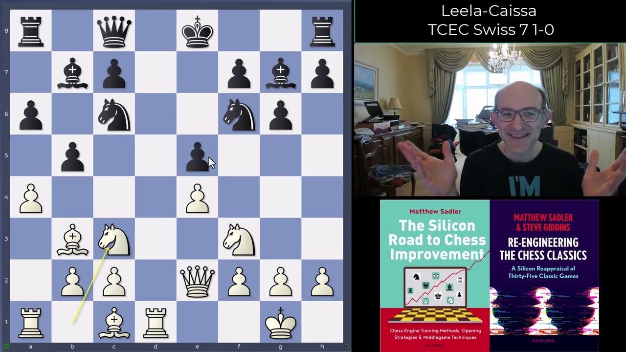 Silicon Road: Great Engine Games! Exchange pieces, ignore pawns! Leela-Caissa TCEC Swiss 7 1-0