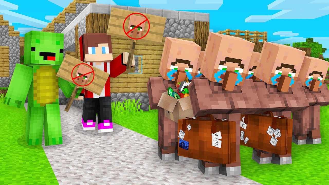Why Did Mikey and JJ Kick Villagers Out Of The Village in Minecraft? (Maizen)