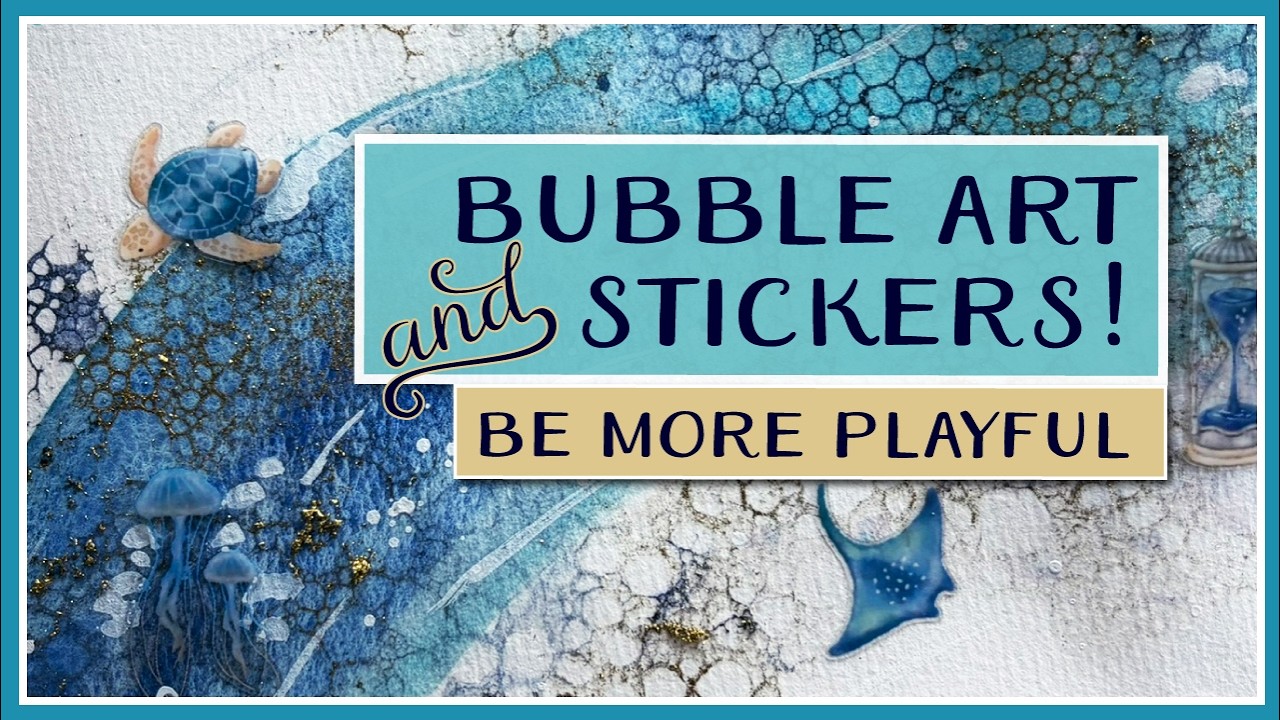 I Used Real Soap Bubbles in My Sketchbook Art (and Stickers!)
