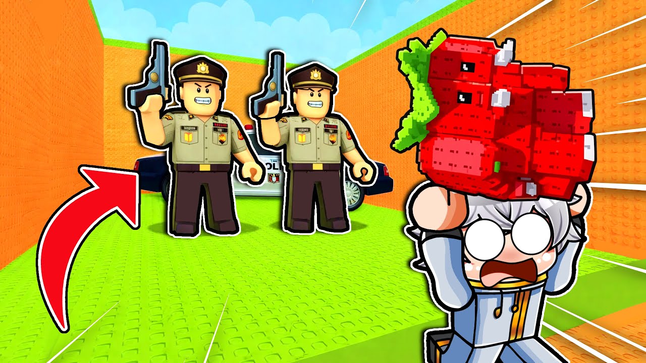 1.000% KOCAK! Aku Ikutin Admin Abuse ESCAPE POLICE FOR BRAINROT di Roblox!