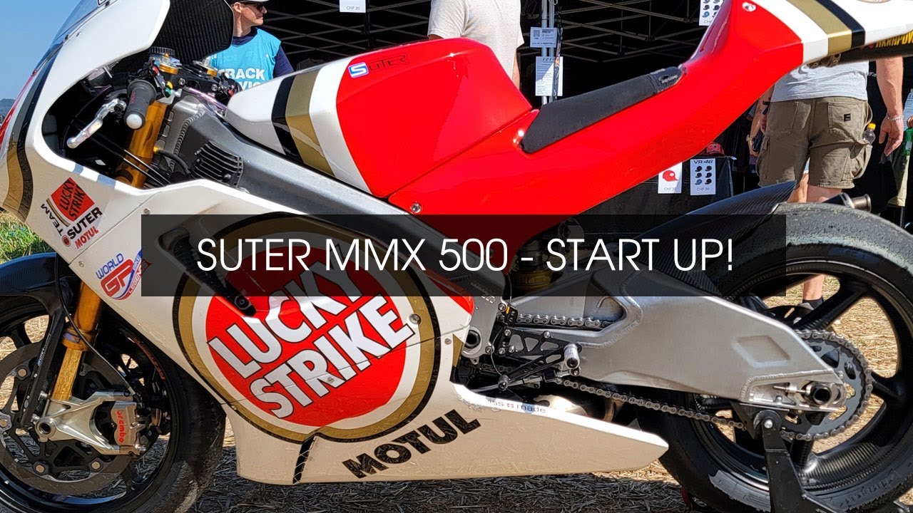 Suter MMX 500 Two Stroke Start Up in 4K -  A modern 2 Stroke 500cc MotoGP  | LWTMoto.com